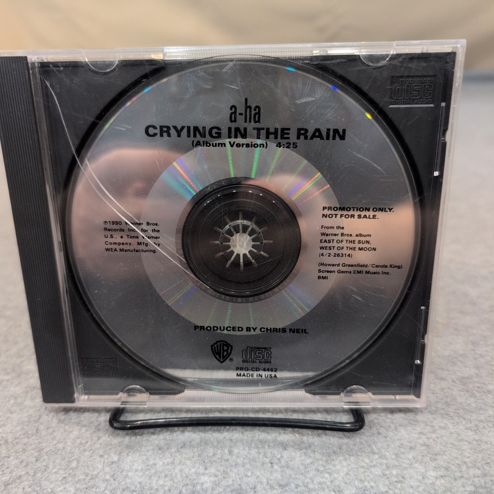 a-ha Crying in the Rain Promo CD Single 1990 Warner Bros PRO-CD-4462 - Picture 1 of 2